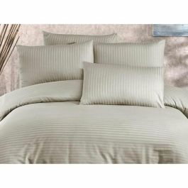 Juego de cama 220x240 cm + 2 fundas de almohada 60x60 cm - 70% poliéster, 30% algodón - Capuchino ASI8683743939206