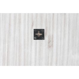 DKD Home Decor Espejo de Pared Indio Blanco Natural 120x120 cm y 2.5 cm Profundidad - Fabricado en MDF y Cristal