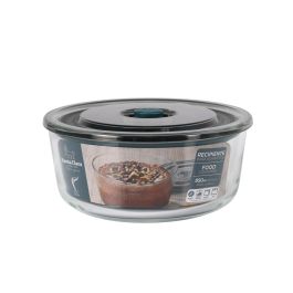 Inde Fuente Redonda con Tapa Hermética y Válvula, 850 ml Santa Cl, 15.6 x 6.8 x 15.6 cm (4 Unidades)