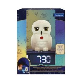 Lexibook LEX3380743111261 Reloj Despertador Digital Hedwig, Luz Nocturna y Sonido 3D Infantil