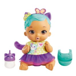 Mattel My Garden Baby Gatita Bebé Morado Hace Pipi HHL22 Muñeca +2 Años