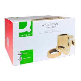 Cinta Adhesiva Q-Connect Transparente 66 Mt X 19 mm Encelofanada 24 unidades