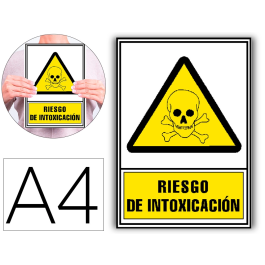 Archivo 2000 Pictograma Riesgo de Intoxicación PVC Amarillo Luminiscente 210x297 mm Precio: 3.88999996. SKU: B1JG2SB8W5