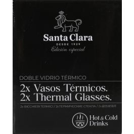 Santa Clara Set 2 Vasos Térmicos de Boro, 100 ml (2 Cajas)