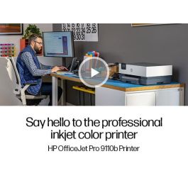 HP 9110b OfficeJet Pro Impresora de Inyección Tinta Color Profesional para Oficinas Híbridas y Distribuidas con Gestión Avanzada de Red