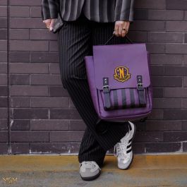 Cinereplicas Mochila Nevermore Academy Morado - 32 x 24 x 14 cm