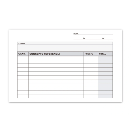 Liderpapel Talonario Multiusos Octavo Duplicado Apaisado Original y Copia 155 x 105 mm