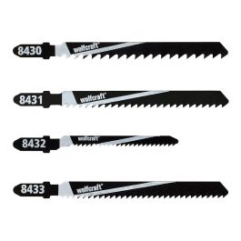 Wolfcraft 8430000 Hojas de sierra de calar, vástago en t, juego de 10 uds