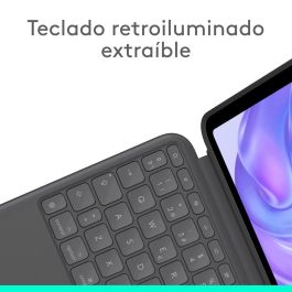 Logitech Combo Touch Funda con Teclado para Apple 11-inch iPad Pro (M4) - QWERTY Español con Trackpad y Lápiz
