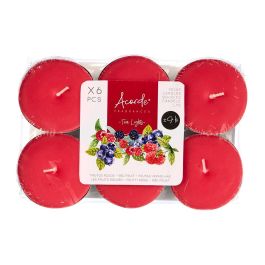 Set 6 Tea Light Maxi 9 H Frutos Rojos Acorde 17.5x11.8x2.2 cm (24 Unidades) Set 6 Tea Light Maxi 9 H Frutos Rojos Acorde 17.5x11.8x2.2 cm (24 Unidades)