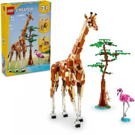 LEGO 31150 Creator 3en1 Safari Animales Salvajes, Juguete con Figuras: Jirafa, Gacelas y León