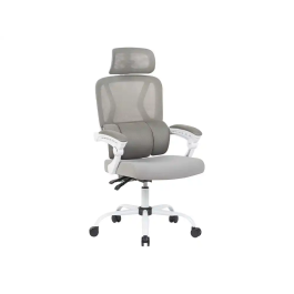 Q-connect Silla de Dirección Reggio Malla Ergonómica Altura Ajustable Color Gris Cuerpo Blanco Ruedas Premium Precio: 136.1129. SKU: B1EYMCX63Z