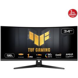 Asus TUF Gaming VG34VQ3B Monitor 34" UltraWide Quad HD 3440x1440 1ms 180Hz HDR400 FreeSync Premium 90LM0AA0-B01170 Precio: 370.49999987. SKU: B1JWYABEZ2