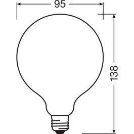 Ledvance LVE-4099854060793 Bombilla LED Clásica Filamento E27 11W 1521Lm 2700K Regulable 360° Vida 15.000 Horas