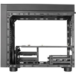 Chieftec CI-03B-OP The Cube Caja de PC Negra para Micro ATX y Mini-ATX con USB 3.2 TypeC