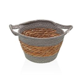Cesta Redonda Con Asas Gris Versa 19x13 cm - Alga y Papel (2 Unidades) Precio: 5.50000055. SKU: B1H85QN4BC