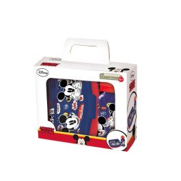 Set De Botella Y Sandwichera + Cubiertos Safta Escolar 210x70x180 mm Mickey Mouse Happy Smiles Precio: 14.95000012. SKU: S2417567