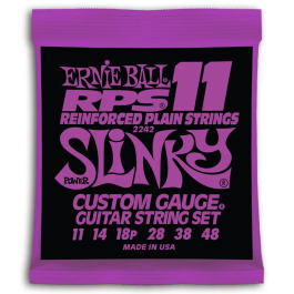 Ernieball RPS 11-48 Cuerdas Eléctricas Slinky Planas para Guitarra