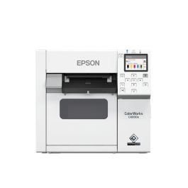 Epson CW-C4000e (bk) Impresora de Etiquetas de Inyección de Tinta, 1200 x 1200 DPI, 102 mm/s, Color, Alámbrico, Blanco