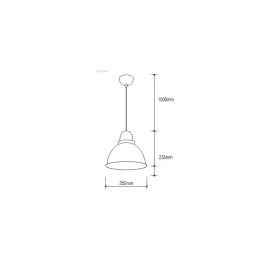 Lámpara Colgante Josie SKD-P044 Estilo Nórdico de Aluminio. Iluminación de Diseño Moderno, Ideal para Espacios con Bombilla LED