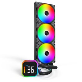 Montech HyperFlow Digital 360 Sistema de Refrigeración Líquida Todo en Uno 360mm Negro Precio: 154.0693. SKU: B1CJCYS5SS