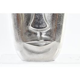 DKD Home Decor Jarron Moderno de Aluminio Plateado con Diseño de Cara 14x26x18 cm - Pack de 2 Unidades DKD Home Decor Jarron Moderno de Aluminio Plateado con Diseño de Cara 14x26x18 cm - Pack de 2 Unidades