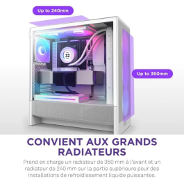 NZXT CC-H52FW-R1 Caja PC H5 FLOW (2024) White RGB Torre ATX