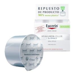 Eucerin Hyaluron-Filler Crema Día Antiedad y Antiarrugas Triple Efecto, con Ácido Hialurónico, Piel Seca SPF15 - Recambio 50ml Precio: 29.79000035. SKU: B1FVEASE3P