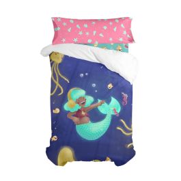 Juego de funda nórdica HappyFriday Mr Fox Happy mermaid Multicolor Cama de 105 2 Piezas Precio: 44.5000006. SKU: B16XH7RJJC