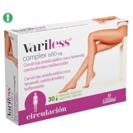 NATURE ESSENTIAL Variless 680Mg 30 Vcaps - Circulación, Piernas, Vid Roja, Centella Asiática, Rusco, Castaño de Indias, Hamamelis Precio: 13.9900002. SKU: B189YKA4L4