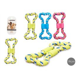 Mascow Mordedor de Silicona para Perros con 2 Asas, Juguete Masticable de 19 cm, Colores Surtidos (Azul, Rosa, Verde) (24 Unidades) Precio: 37.50000056. SKU: B1DYTRRWZZ