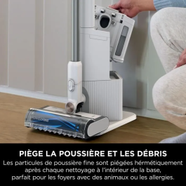 Shark BU3521EU Aspiradora escoba 2 en 1, Sin bolsa, Azul, Blanco, Plástico, Secar, Ciclónico