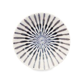 Plato Porcelana Hondo 21Cm Raya Azul Vessia (24 Unidades) Plato Porcelana Hondo 21Cm Raya Azul Vessia (24 Unidades)
