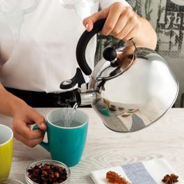 Quid Hervidor Habitat Acero Inoxidable 2L Apto Inducción Vitrocerámica Gas Eléctrica