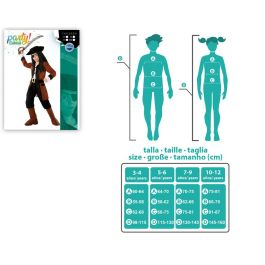 Disfraz Pirata Nio Infantil Marrn 7-9 Aos 6 Piezas Polyester