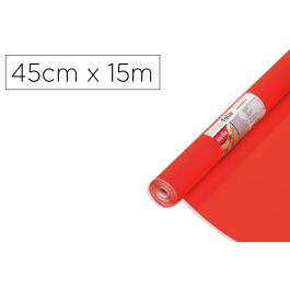 D-c-fix Rollo Adhesivo Autoadhesivo Bermellón para Manualidades y Muebles, Ancho 45 cm, Largo 15 m