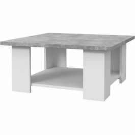 PILVI Mesa de centro de Hormigón blanco y gris claro - L 67 x P 67 x A 31 cm Precio: 80.78999995. SKU: B1DZ9FKX98