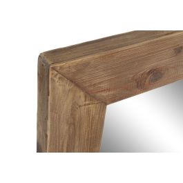 DKD Home Decor Espejo Alpino de Madera Reciclada Natural 100x4x60 cm