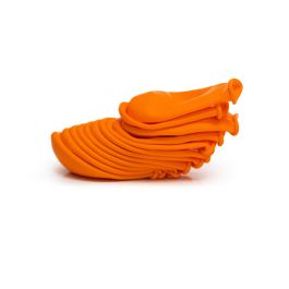Pawz Botas para Perro Naranja Talla XS - 12 Unidades de Goma Natural Impermeables para Protección de Patas contra Calor, Hielo y Suciedad