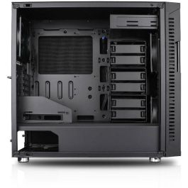 Nanoxia Deep Silence 8 Pro Micro Torre PC Negra con Panel de Vidrio Templado y Filtro Anti-Polvo para ATX/EATX