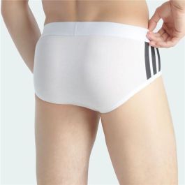 Slips Adidas Slip Low Rise 3 Stripes Active Flex Blanco 2 Unidades S