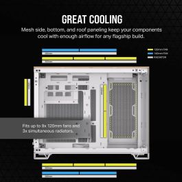 Corsair CC-9011288-WW 2500X - Caja de PC mATX - Blanco/Bambú