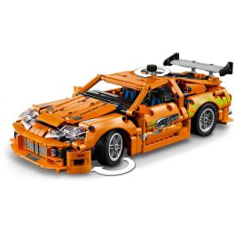LEGO 42204 Toyota Supra Mk4 Fast and Furious Technic Kit de Maqueta de Coche de 6 Cilindros y Techo Targa