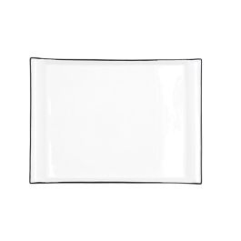 Quid Fuente Gastro Black Porcelana 31x23 cm