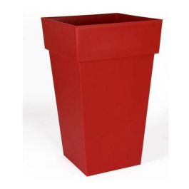 EDA Maceta toscana cuadrada alta - 39 x 39 x H 65 cm - 62 L - Rojo rubí Precio: 45.50000026. SKU: S7149124