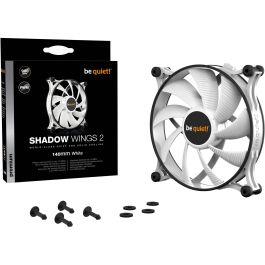 be quiet! BL091 Shadow Wings 2 Ventilador de Carcasa 140mm PWM Blanco Silencioso 14.9 dB 900 RPM
