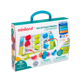 Miniland Juego Didáctico Lógica Matemática 36 Vehículos y 5 Fichas Doble Cara 310x70x531 mm Precio: 22.49999961. SKU: B1A7TXENFW