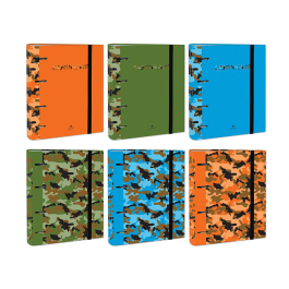 Carpebloc Mariola A4 4 An.Mixtas 40 Mm Sin Recambio Serie Cole Camuflaje Expositor De 12