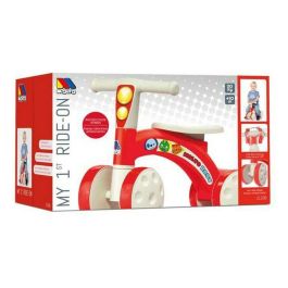 Molto Correpasillos Rojo con Ruedas de Goma, Juguete Infantil de Plástico para Niños de 1 Año - 48x37x18 cm