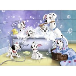 Nathan Puzzle Infantil Los 101 Dálmatas (Escena del Baño) 60 Piezas para Niños +6 Años | Multicolor 36x26 cm